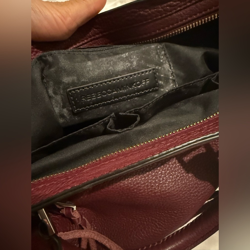 Rebecca Minkoff Burgundy Leather Satchel - Picture 7 of 12
